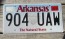 Arkansas Diamond The Natural State License Plate 2016
