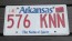Arkansas White Red The Natural State License Plate 2013