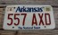 Arkansas White The Natural State License Plate 2005 557 AXD