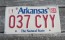 Arkansas White Red The Natural State License Plate 2001
