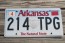 Arkansas Diamond The Natural State License Plate 2016