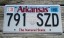 Arkansas Diamond The Natural State License Plate 2015
