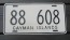 Cayman Islands Black White License Plate 1990s