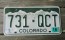 Colorado Mountain Scene License Plate 2016