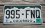 Colorado Mountain Scene License Plate 2016