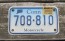 Connecticut Motorcycle License Plate Blue Fade 2002