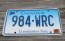 Connecticut Blue Fade License Plate Constitution State 