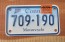 Connecticut Motorcycle License Plate Blue Fade 2000