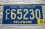 Delaware The First State License Plate 2003