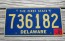 Delaware The First State License Plate 2001