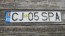 Romania Flag License Plate CJ 05 SPA