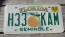 Florida Big Orange License Plate Sunshine State 2005