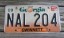 Georgia Peach License Plate 1995