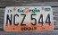 Georgia Peach License Plate 1996
