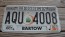 Georgia Grey Fade Peach License Plate 2012