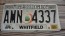 Georgia Grey Fade Peach License Plate 2006