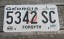 Georgia On My Mind License Plate 1999
