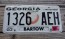 Georgia On My Mind License Plate 2007