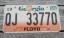 Georgia Peach License Plate 1996
