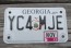 Georgia Motorcycle License Plate Peach State 2013