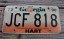 Georgia Peach License Plate 1990