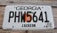 Georgia White Peach License Plate 2014