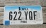 Iowa Farm Scene License Plate Polk County 2002