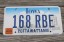 Iowa Farm Scene License Plate Pottawattamie County 2006 168 RBE