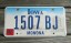 Iowa Farm Scene License Plate Monona County 