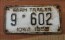 Wisconsin Farm Trailer License Plate 1955 Motorcycle Sized