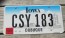 Iowa Farm Scene License Plate Dubuque County 2015