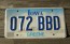 Iowa Farm Scene Embossed License Plate Greene County 