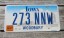 Iowa Farm Scene License Plate Woodbury County 2006