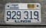 Illinois Land of Lincoln Motorcycle License Plate 2003