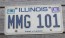 Illinois Land of Lincoln License Plate 1985