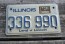 Illinois Motorcycle Land of Lincoln License Plate 1982