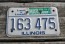 Illinois Motorcycle Land of Lincoln License Plate 1989