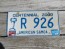 American Samoa Islands Territory Centennial Rental License Plate United States 2010