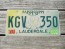 Mississippi Large Yellow Magnolia License Plate 2000