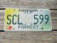 Mississippi Large Yellow Magnolia License Plate 2003