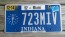 Indiana Blue White License Plate 2013