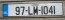 Ireland Euro Band License Plate Liatroim IRL 97 LM 1041
