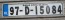 Ireland Euro Band License Plate Baile Atha Cliath IRL 97 D 15084