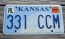 Kansas Seal License Plate 2014