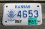 Kansas Motorcycle US Veteran License Plate 2016