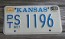 Kansas White Sunflower License Plate 1988