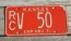 Kansas Red White License Plate 1971