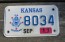 Kansas Motorcycle US Veteran License Plate 2011