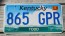 Kentucky Cloud License Plate 2002 Bluegrass State