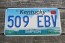 Kentucky Cloud License Plate 2000 Simpson County 